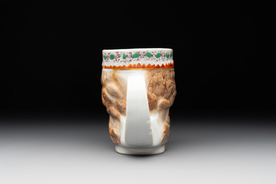 A rare Chinese export porcelain 'Neptune' mug, Qianlong, ca. 1785