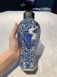 A Chinese famille rose bowl, a plate and a blue and white vase, Tongzhi mark and of the period