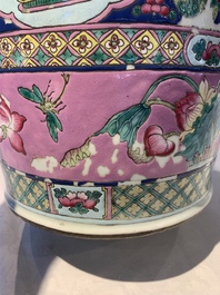 A pair of Chinese famille rose vases for the Straits or Peranakan market, 19th C.