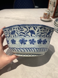 A collection of 20 Japanese Imari, blue and white wares, 18th C. and later