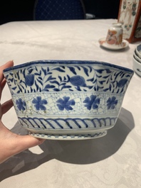 A collection of 20 Japanese Imari, blue and white wares, 18th C. and later