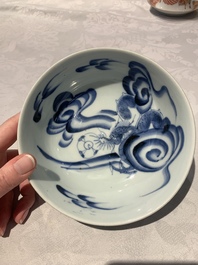 A collection of 20 Japanese Imari, blue and white wares, 18th C. and later