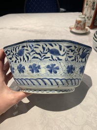 A collection of 20 Japanese Imari, blue and white wares, 18th C. and later