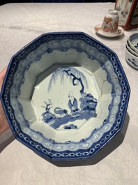 A collection of 20 Japanese Imari, blue and white wares, 18th C. and later