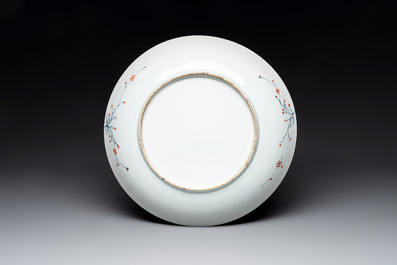 A Chinese doucai 'floral' dish, Yongzheng