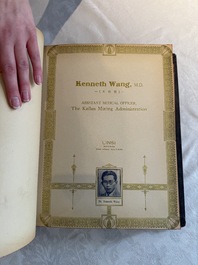 'The Great International Golden Book': portraits of distinguished Chinese and foreign residents, dated 1938