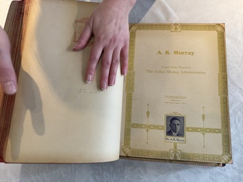 'The Great International Golden Book': portraits of distinguished Chinese and foreign residents, dated 1938