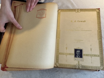 'The Great International Golden Book': portraits of distinguished Chinese and foreign residents, dated 1938