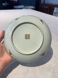 A collection of eight Chinese famille rose wares, 19th C.