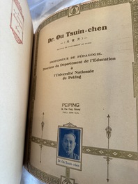 'The Great International Golden Book': portraits of distinguished Chinese and foreign residents, dated 1938