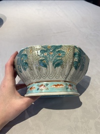 A collection of eight Chinese famille rose wares, 19th C.