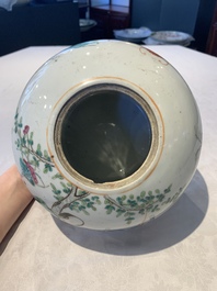 A collection of eight Chinese famille rose wares, 19th C.