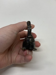 Seven various Chinese metal and cloisonn&eacute; locks, Qing