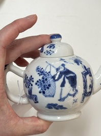 Four Chinese blue and white wares for the Vietnamese market, chơi ngọc 玩玉 and Jiaqing mark, 19th C.