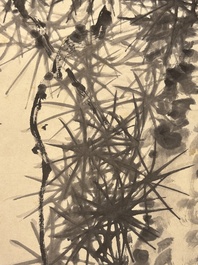Rao Zongyi 饒宗頤 (1917-2018): 'Pine tree', ink on paper