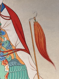 Follower of Zhang Daqian 張大千 (1898-1983): 'Beauty', ink and colour on paper