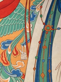 Follower of Zhang Daqian 張大千 (1898-1983): 'Beauty', ink and colour on paper