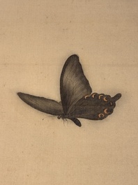 Yu Fei'an 于非闇 (1889-1959): 'Peony and butterfly', ink and colour on paper