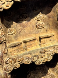 A Chinese huali wooden shrine, 17/18th C.