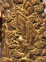 A Chinese huali wooden shrine, 17/18th C.