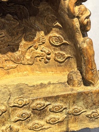 A Chinese huali wooden shrine, 17/18th C.