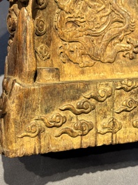 A Chinese huali wooden shrine, 17/18th C.