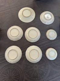 A Chinese Canton famille rose 38-piece tea service, 19th C.