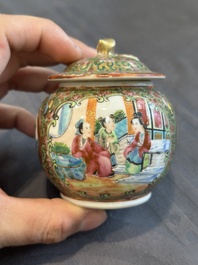 A Chinese Canton famille rose 38-piece tea service, 19th C.
