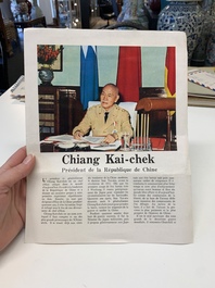 A collection of documents, letters and books relating to Chiang Kai-shek 蔣介石, 20th C.