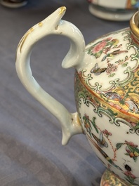 A Chinese Canton famille rose 38-piece tea service, 19th C.