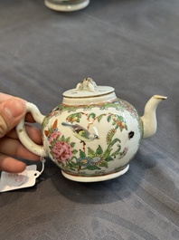A Chinese Canton famille rose 38-piece tea service, 19th C.