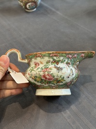 A Chinese Canton famille rose 38-piece tea service, 19th C.