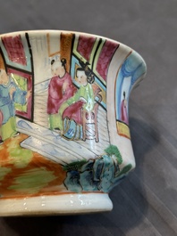 A Chinese Canton famille rose 38-piece tea service, 19th C.