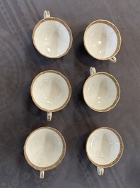 A Chinese Canton famille rose 38-piece tea service, 19th C.