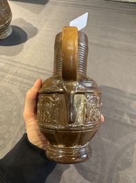 Two Raeren stoneware jugs, late 16th C.