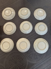 A Chinese Canton famille rose 38-piece tea service, 19th C.