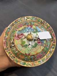 A Chinese Canton famille rose 38-piece tea service, 19th C.