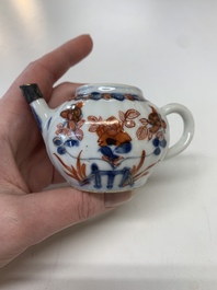 A collection of five Chinese Imari-style wares and one Canton famille rose cup, Kangxi/Qianlong