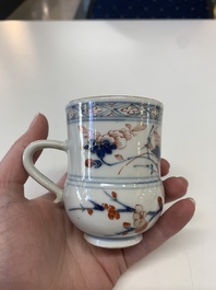 A collection of five Chinese Imari-style wares and one Canton famille rose cup, Kangxi/Qianlong