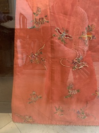 Two embroidered silk and cotton robes for the Straits or Peranakan market, Southeast Asia, 20th C.
