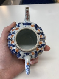 A collection of five Chinese Imari-style wares and one Canton famille rose cup, Kangxi/Qianlong