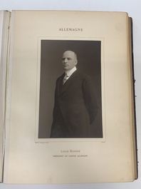 A commemorative book for foreign participators of the Brussels International Exhibition, dated 1910