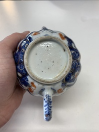 A collection of five Chinese Imari-style wares and one Canton famille rose cup, Kangxi/Qianlong