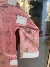 Two embroidered silk and cotton robes for the Straits or Peranakan market, Southeast Asia, 20th C.