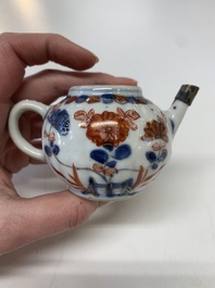 A collection of five Chinese Imari-style wares and one Canton famille rose cup, Kangxi/Qianlong