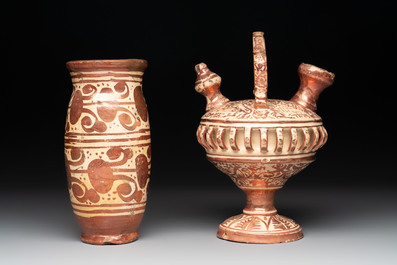 Three Hispano-Moresque lustre-glazed wares, Spain, 16th C.