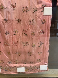 Two embroidered silk and cotton robes for the Straits or Peranakan market, Southeast Asia, 20th C.