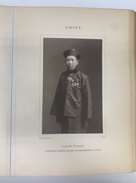 A commemorative book for foreign participators of the Brussels International Exhibition, dated 1910