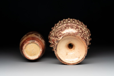 Three Hispano-Moresque lustre-glazed wares, Spain, 16th C.