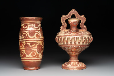 Three Hispano-Moresque lustre-glazed wares, Spain, 16th C.
